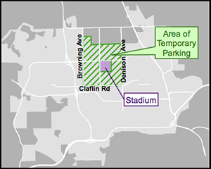 Temporary Parking on Game Days