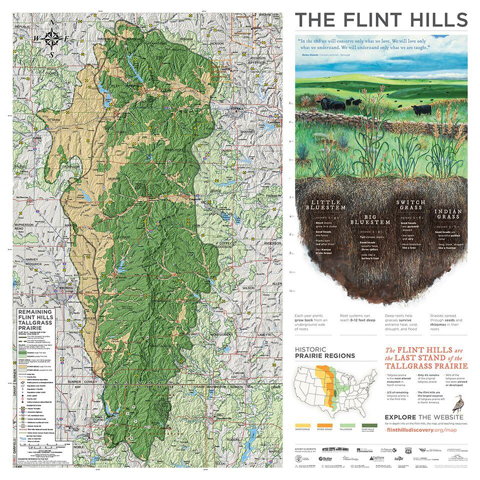 The Flint Hills map
